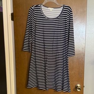 Nine Britton Striped Shirt-Dress